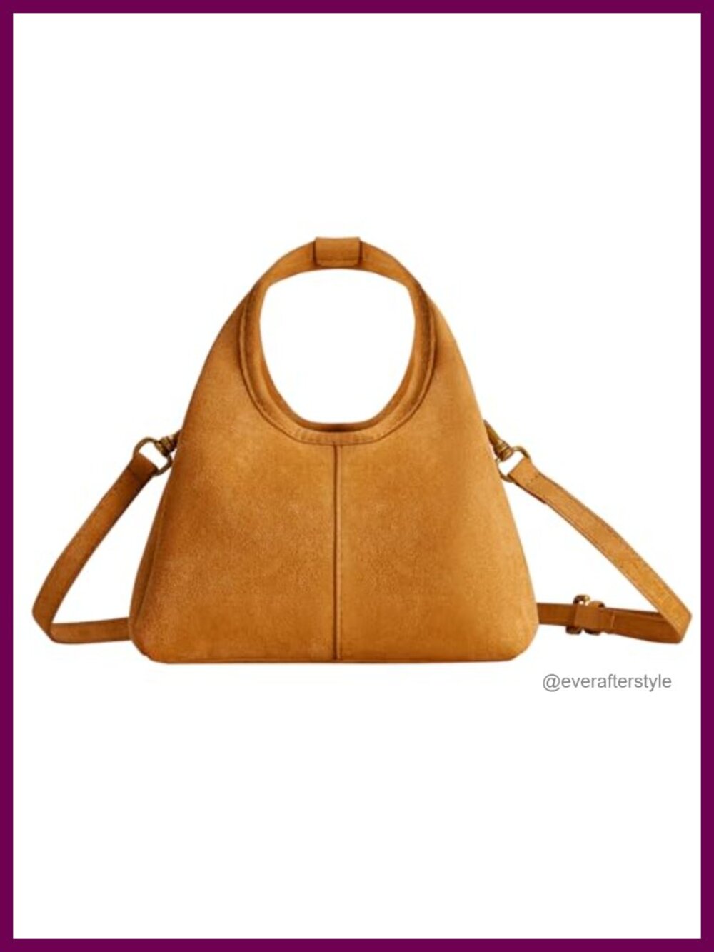 Womens Faux Suede Top Handle Satchel Handbag Purse Crossbody Adjustable Strap